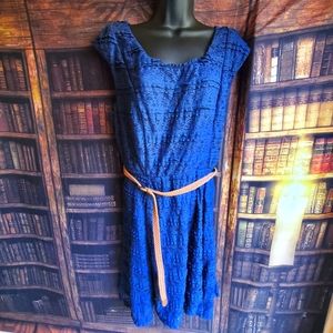 Blue lace dress size 20